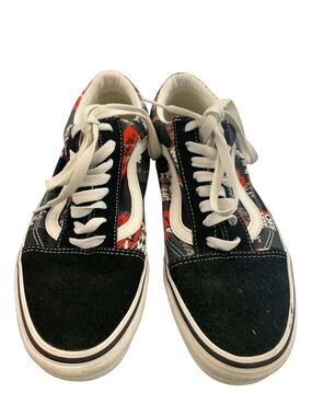 Vans Black White Red Old Skool Sneakers S9